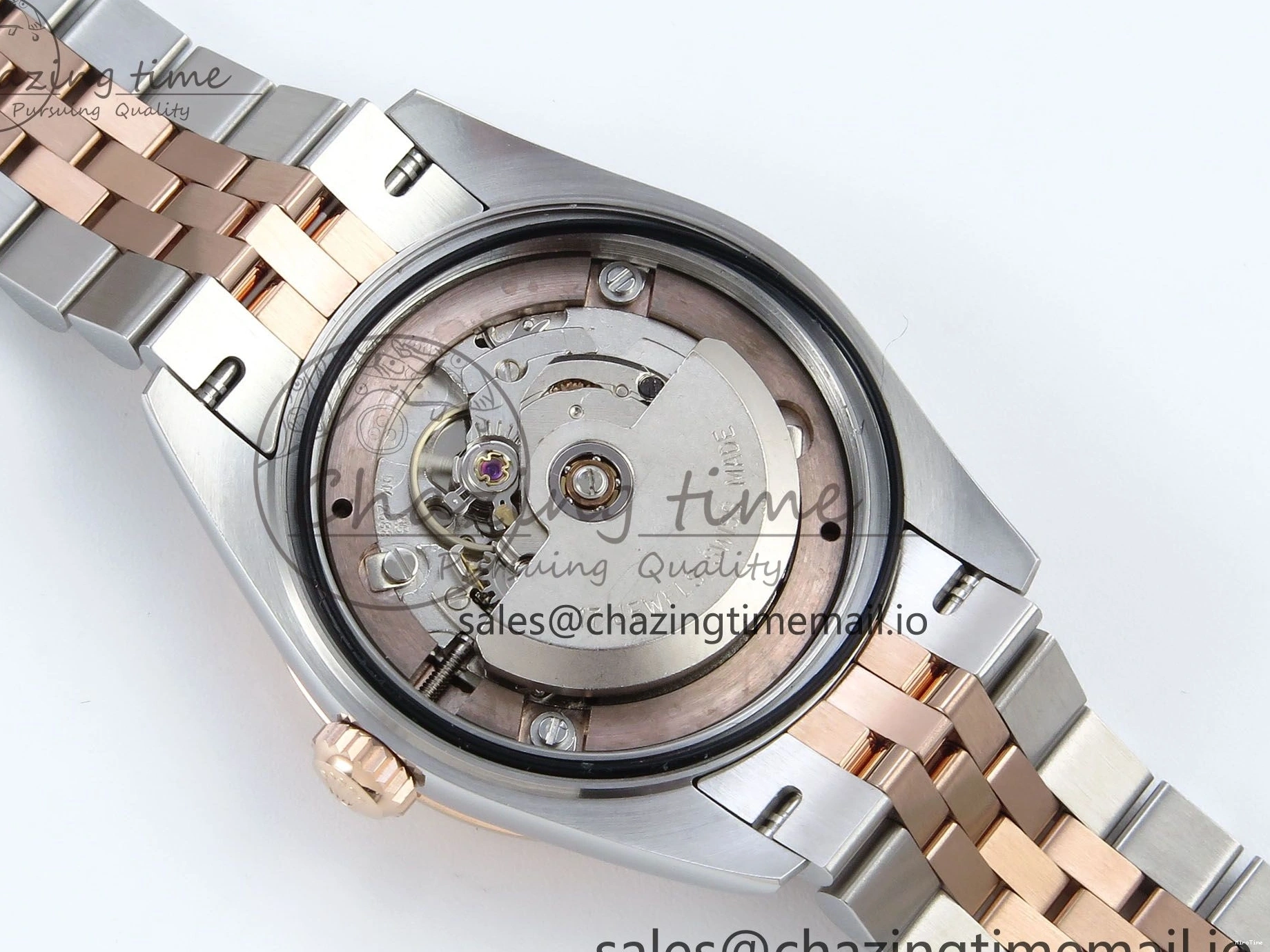 MiroTime 0102 QuickDry DateJust 31 278271 ARF 1:1 Best Edition 904L Steel White MOP Diamonds Dial on SS RG Jubilee Bracelet ETA 517